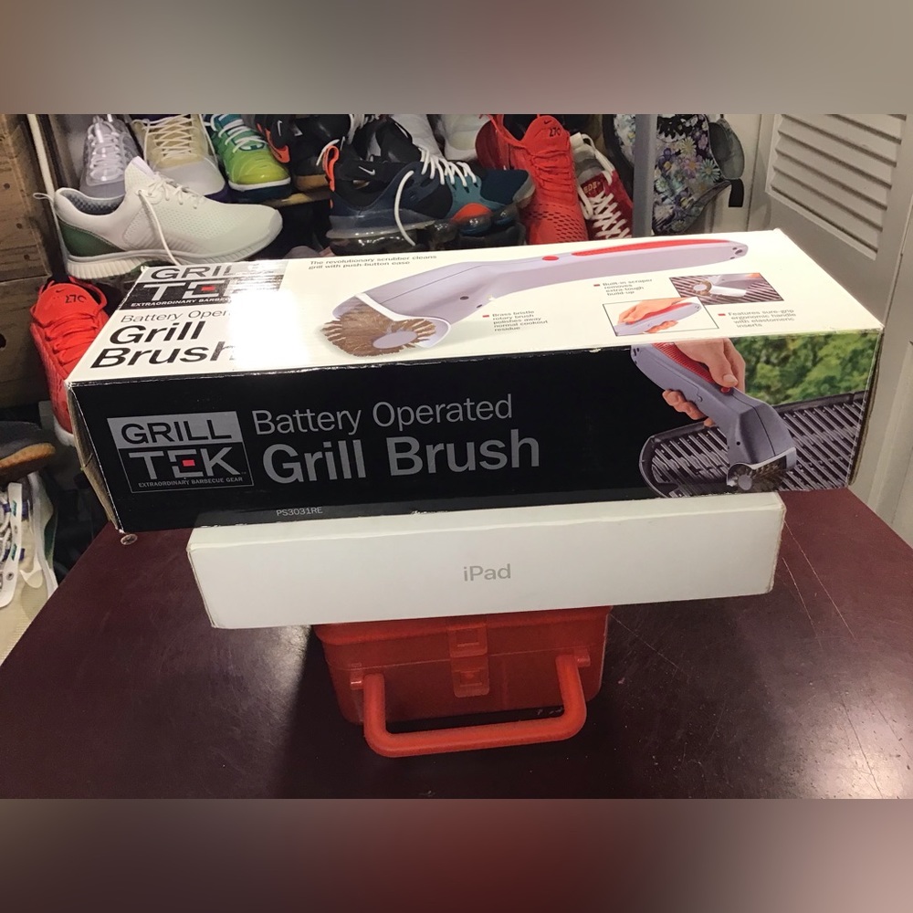 Grill Tek Grill Brush, Battery operated